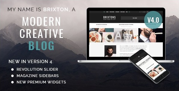 Brixton v4.0.3 - тема для блога дизайнера